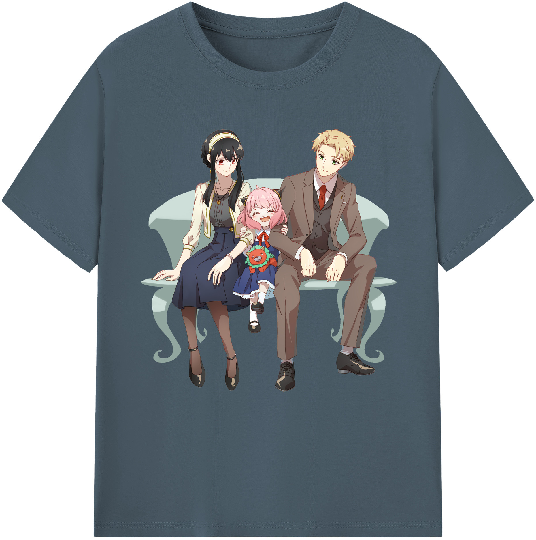 （画像用） SPY×FAMILY间谍家家酒 綿100％半袖Tシャツ（フロントプリント）